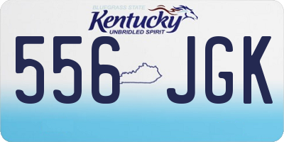 KY license plate 556JGK