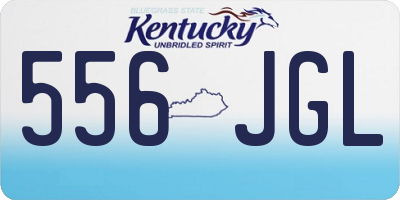 KY license plate 556JGL