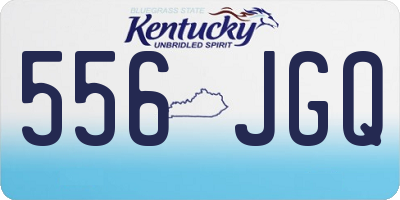 KY license plate 556JGQ