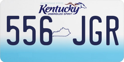 KY license plate 556JGR