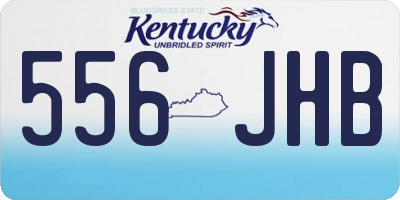 KY license plate 556JHB