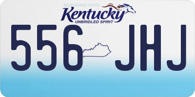 KY license plate 556JHJ