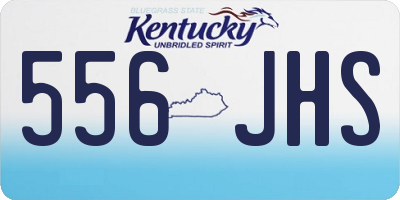 KY license plate 556JHS