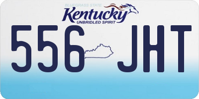 KY license plate 556JHT