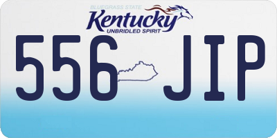 KY license plate 556JIP