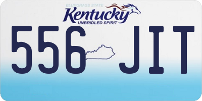 KY license plate 556JIT