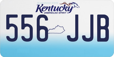 KY license plate 556JJB