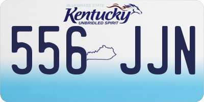KY license plate 556JJN