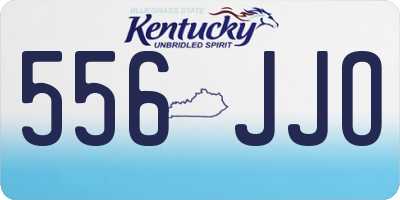 KY license plate 556JJO