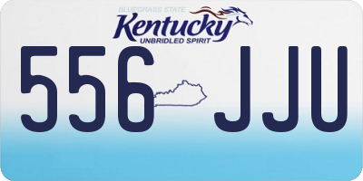 KY license plate 556JJU