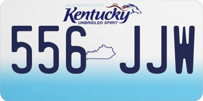 KY license plate 556JJW
