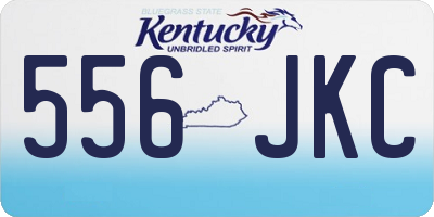 KY license plate 556JKC