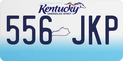 KY license plate 556JKP