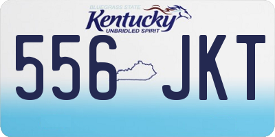 KY license plate 556JKT