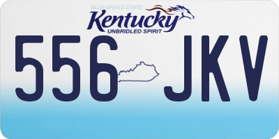 KY license plate 556JKV