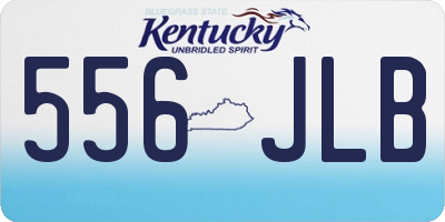 KY license plate 556JLB