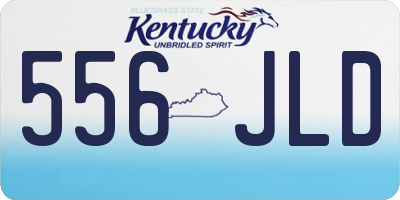 KY license plate 556JLD