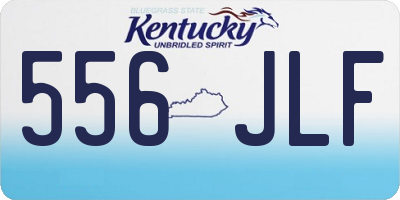 KY license plate 556JLF