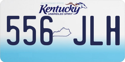 KY license plate 556JLH