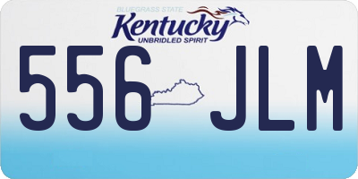 KY license plate 556JLM