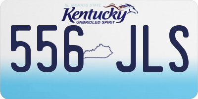 KY license plate 556JLS