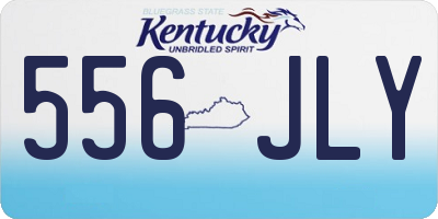 KY license plate 556JLY