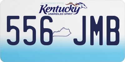KY license plate 556JMB