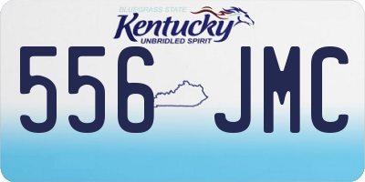 KY license plate 556JMC