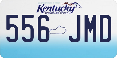 KY license plate 556JMD