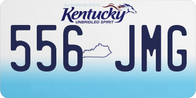 KY license plate 556JMG