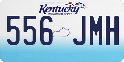 KY license plate 556JMH
