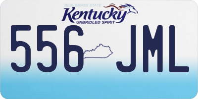KY license plate 556JML