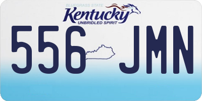 KY license plate 556JMN
