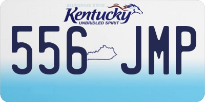 KY license plate 556JMP