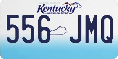 KY license plate 556JMQ