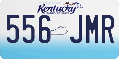 KY license plate 556JMR