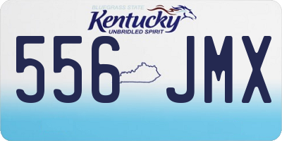 KY license plate 556JMX