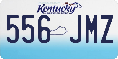 KY license plate 556JMZ