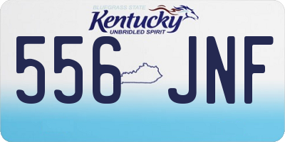 KY license plate 556JNF