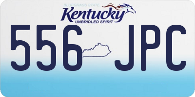 KY license plate 556JPC