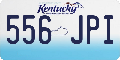 KY license plate 556JPI