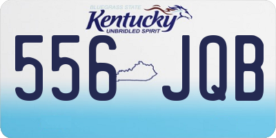 KY license plate 556JQB