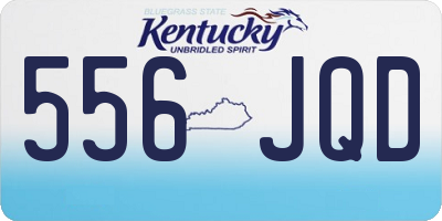 KY license plate 556JQD