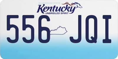 KY license plate 556JQI