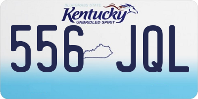 KY license plate 556JQL