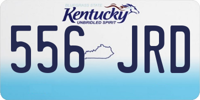 KY license plate 556JRD