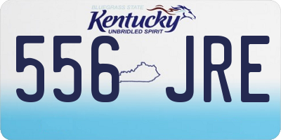 KY license plate 556JRE