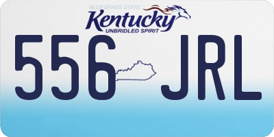 KY license plate 556JRL