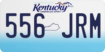KY license plate 556JRM