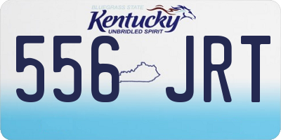 KY license plate 556JRT